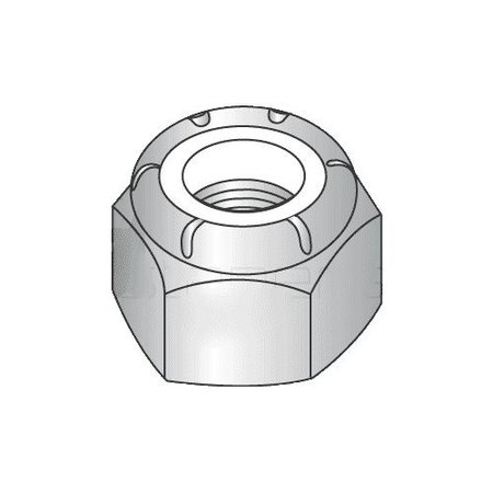 NEWPORT FASTENERS Nylon Insert Lock Nut, #8-32, 316 Stainless Steel, Not Graded, 5000 PK 867724-BR-5000